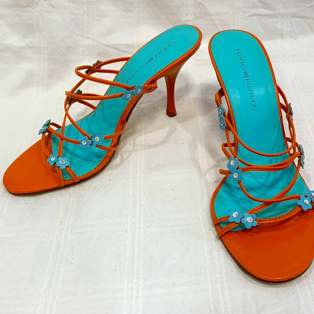 VINTAGE Y2K TOMMY HILFIGER STRAPPY SANDALS